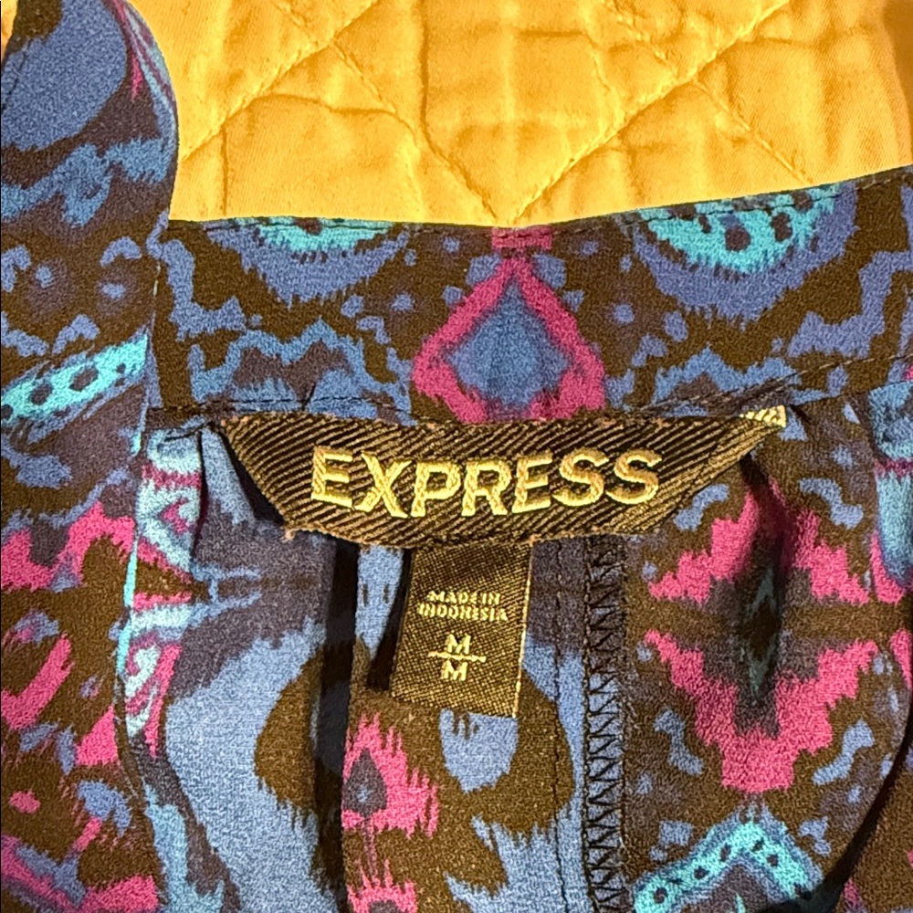 Express Blue & Purple Halter-Style Camisole - Picture 2 of 3